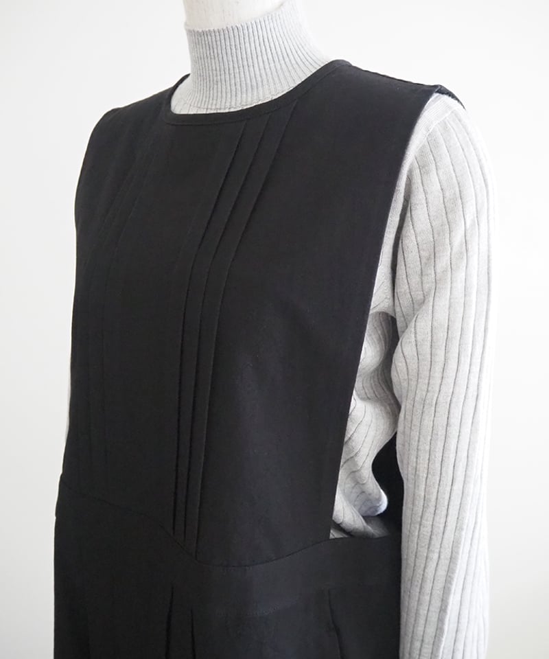 アトリエダンタン　Kobell Cotton Dress ブラック　Free Atelier d'antan (アトリエ ダンタン) Kobell Cotton Dress
