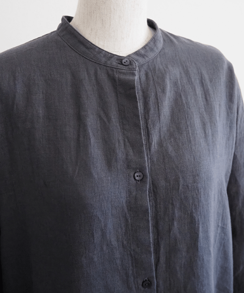 美品 24SS エヴァムエヴァ シャツワンピース ウォーターリネン ウォーターリネンシャツワンピース/evam eva | DONOVAN