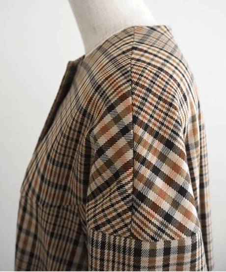 Courbet（クールベ）コットンチェックコート/Atelier d'antan