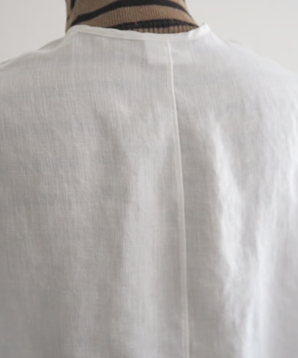 NO CONTROL AIR リネンストライプドビーフレンチスリーブシャツ fit=scale-down,w=1200