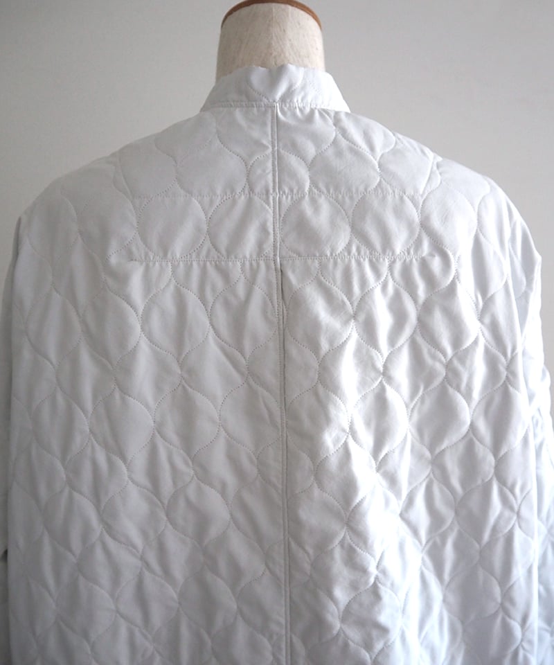 【タグ付未使用】ノーコントロールエアー　コマサーモキルトシャツ ポリエステルタイプライターコマサーモキルトリブライクカラー