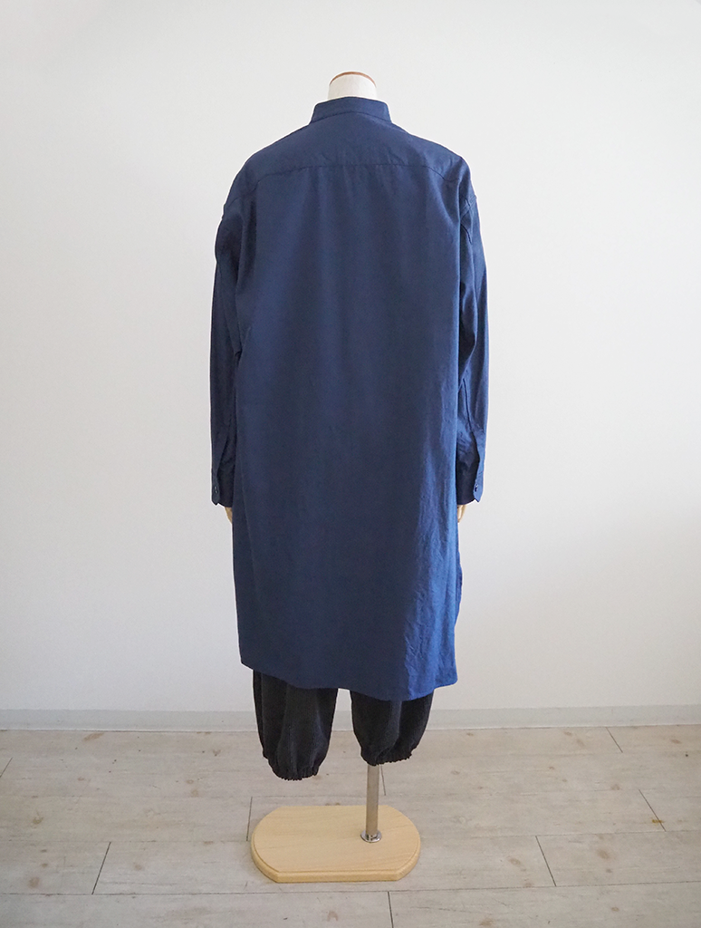 コットンオックススタンドカラーシャツワンピース/ゴーシュ | DONOVAN