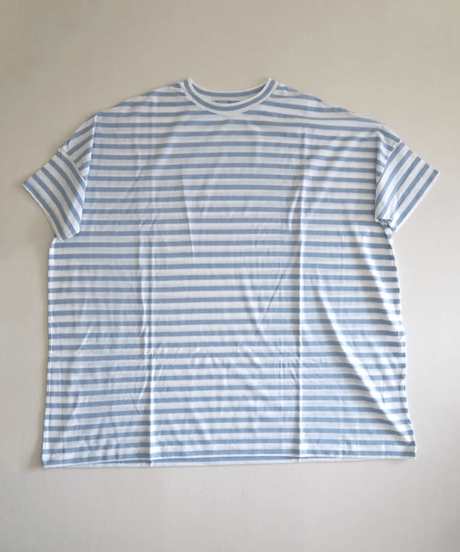 ガーゼボーダーオーバーサイズH/Tシャツ/R&D.M.co-