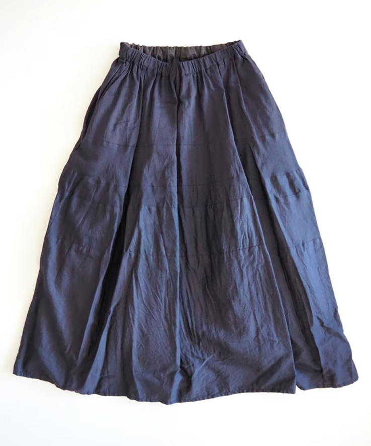 ライトコットンサテン5段切り替スカート/ゴーシュ | DONOVAN