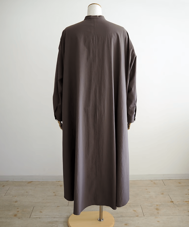 ストレッチポリエステルマットタイプライターマオカラーシャツ