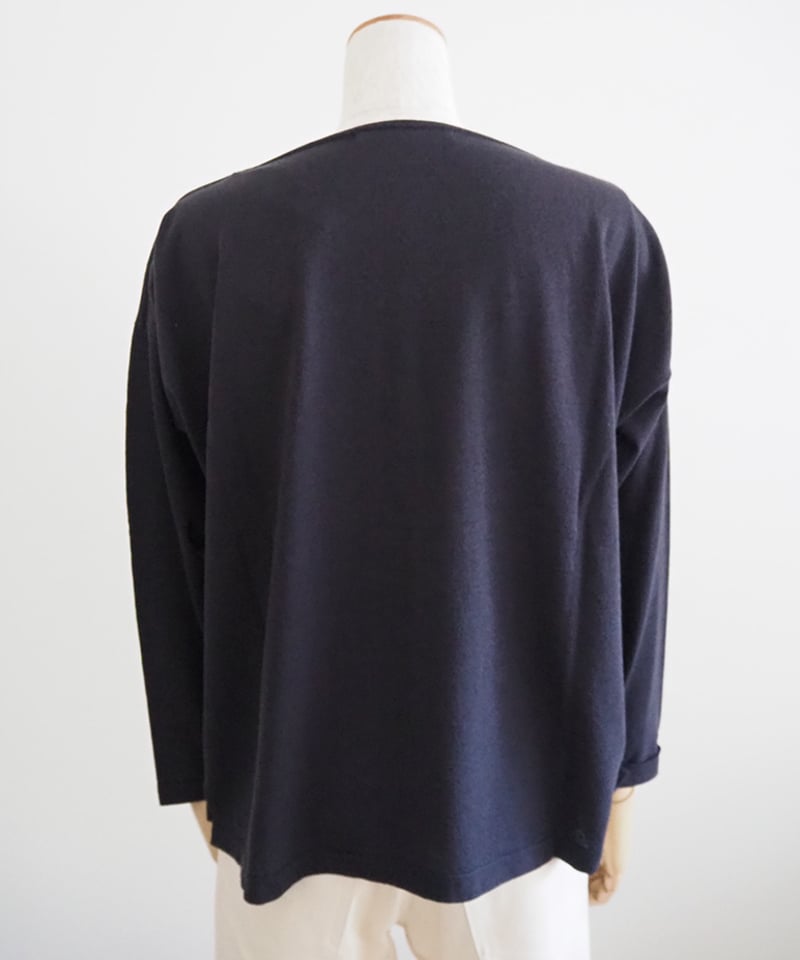 【新品】evam eva ボートネックプルオーバー cotton cut&sew boat neck pullover コットンカットソーボートネック