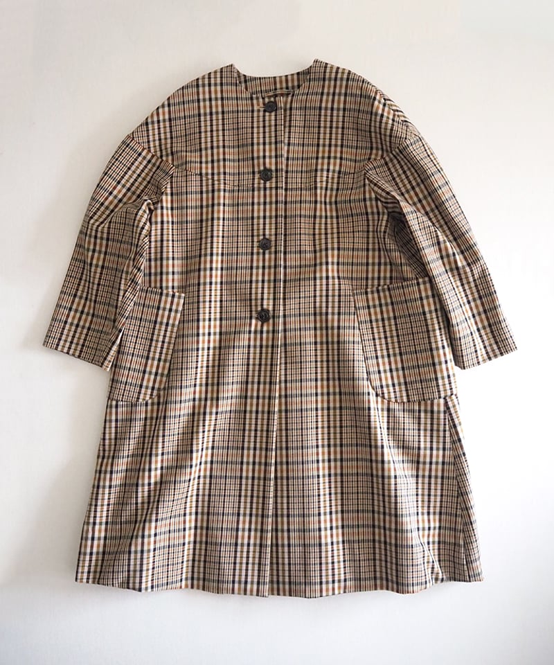 Courbet（クールベ）コットンチェックコート/Atelier d'antan | DONOVAN