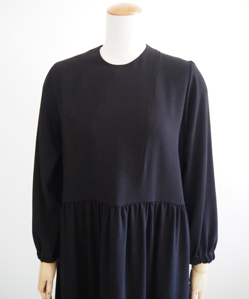 アセテート&ポリエステルライトクレープダブルクロスギャザー切り替え