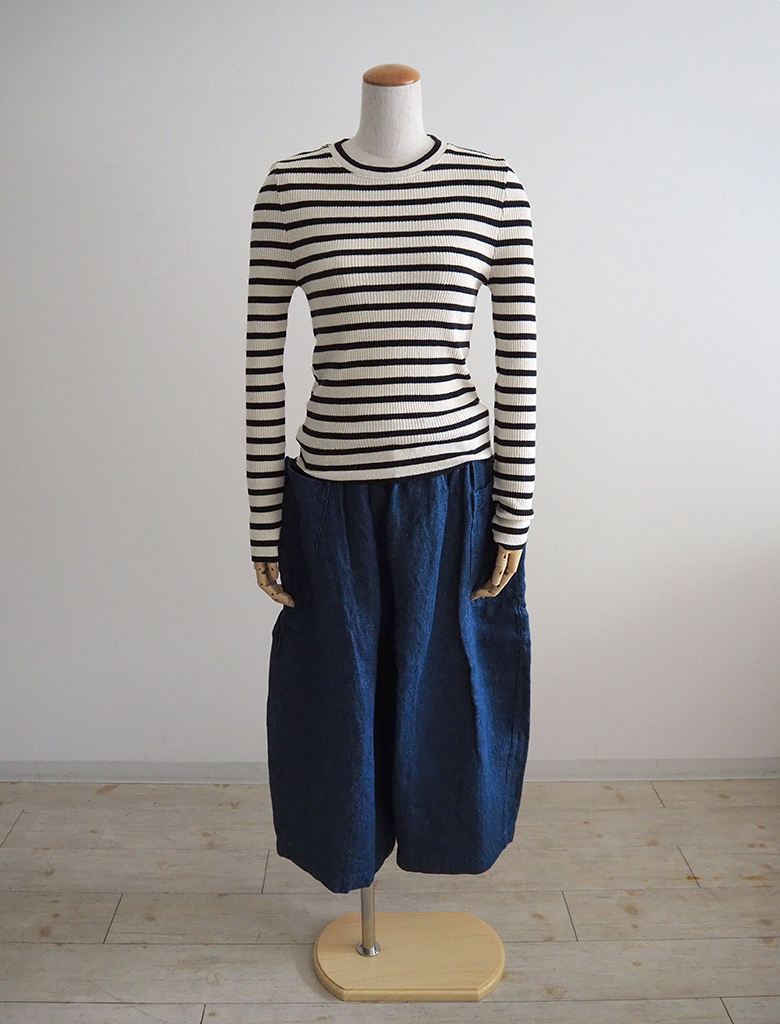 リブニット＆ソークルーネックシャツ/R&D.M.co- | DONOVAN