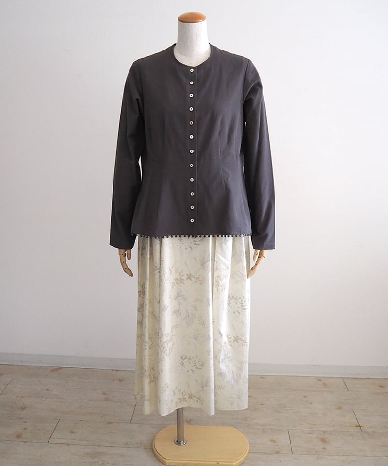 新品未使用☆susuri ミュゼット ブラウス☆19SS susuri ススリ コットン シルク ザフール ブラウス 25-405 | iroma