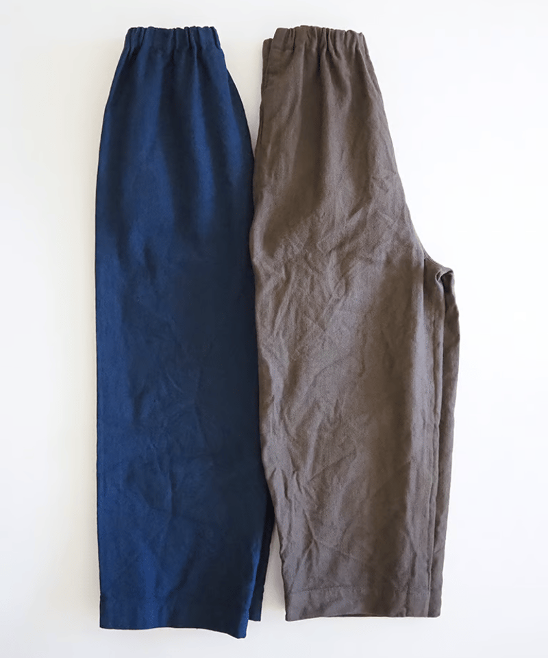 ゴーシュドライヘリンボンワイドパンツ