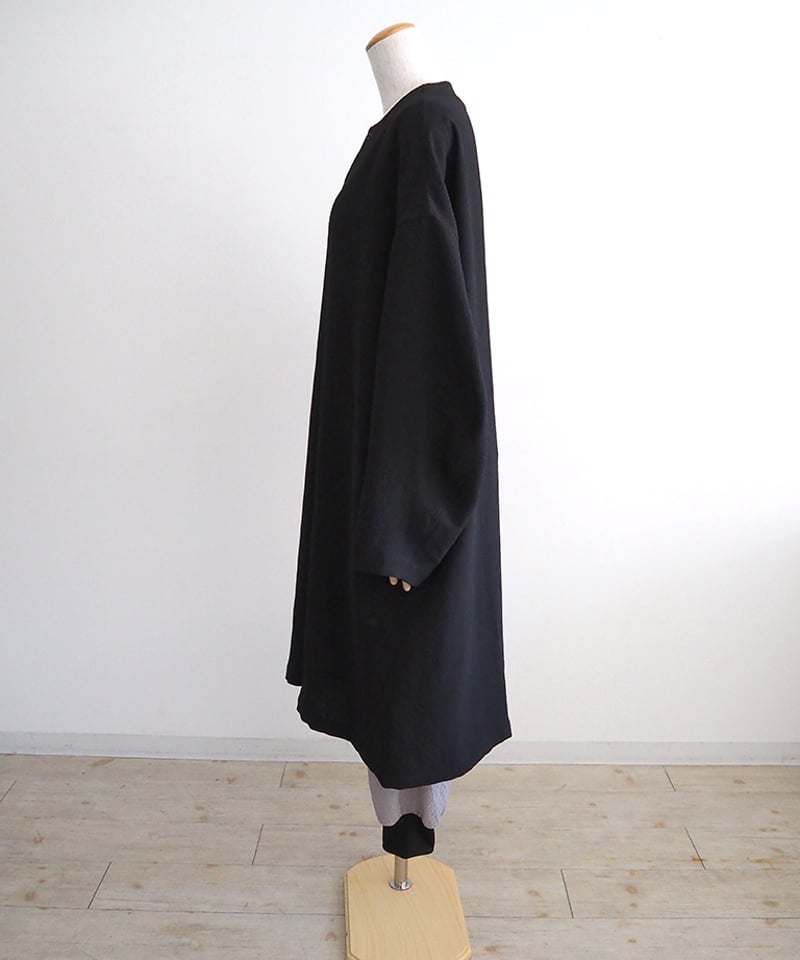 ポリエステル二重楊柳ノーカラーコートオーバーサイズ/NO CONTROL AIR