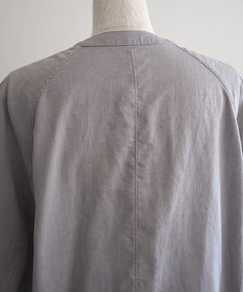 FIRMUM リネンコットン フードシャツ 定価4万】フィルマム FIRMUM FAODSH リネンコットンブレンド