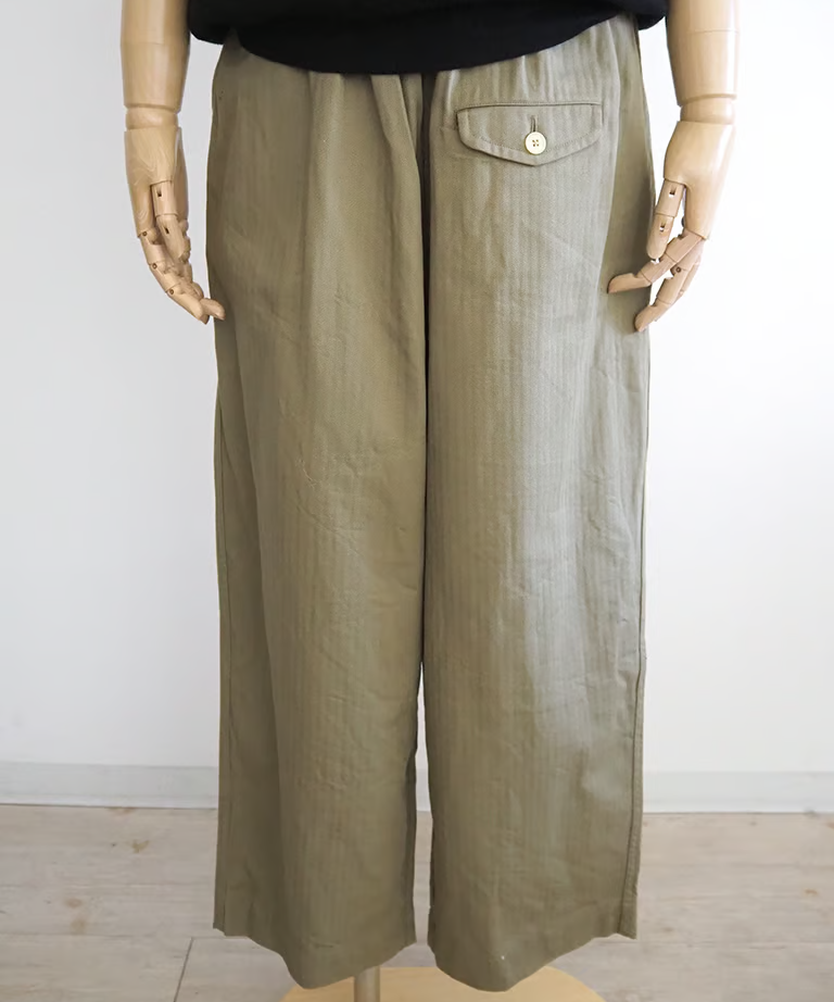 スレンヘリンボンワイドパンツ/ゴーシュ | DONOVAN