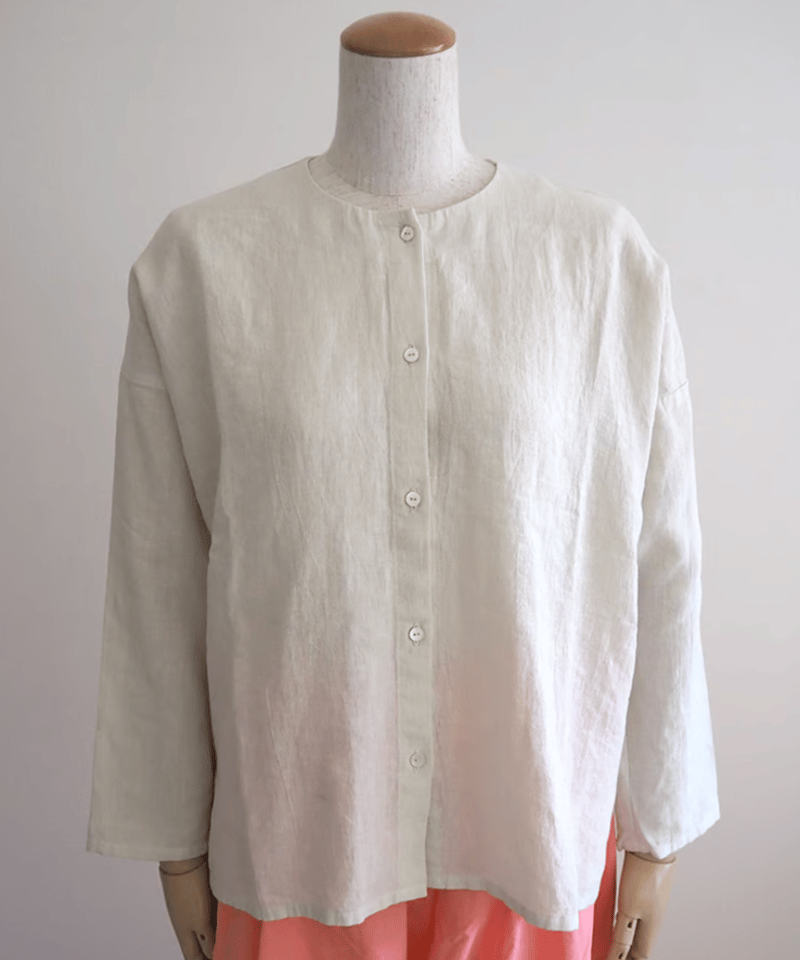 Evam Eva リネンシャツ evameva (エヴァムエヴァ) linen shirt / リネンシャツ