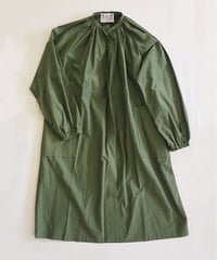 コットンキュプラフライフロントスモックドレス/R&D.M.co-