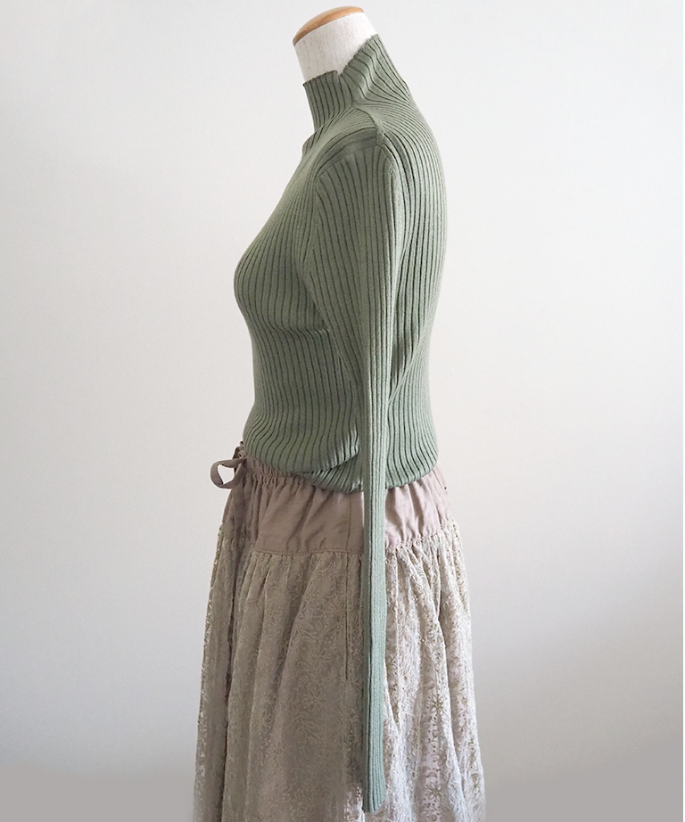 シルクカシミアリブハイネック/R&D.M.co- | DONOVAN