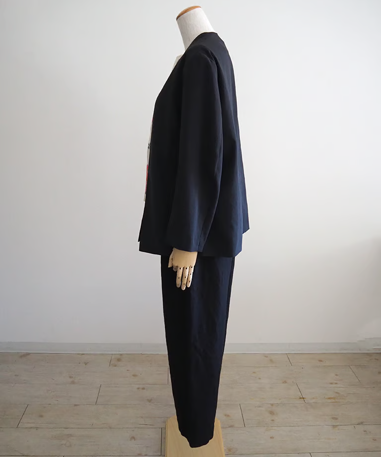 NO CONTROL AIR 強撚ポリエステルストレッチポプリンオーバーオール NO CONTROL AIR☆強撚ポリエステルストレッチポプリンオーバーオール