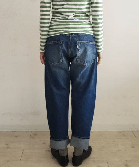 ストレートデニムパンツ（ビンテージライク）/R&D.M.co-