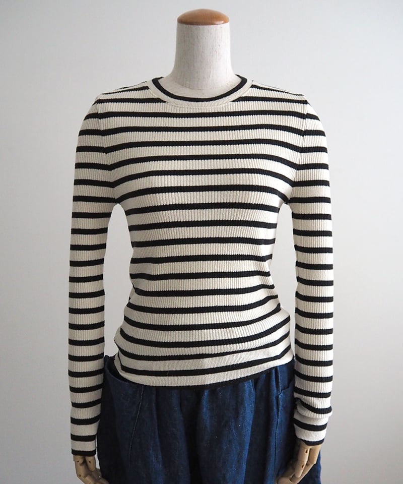 リブニット＆ソークルーネックシャツ/R&D.M.co- | DONOVAN