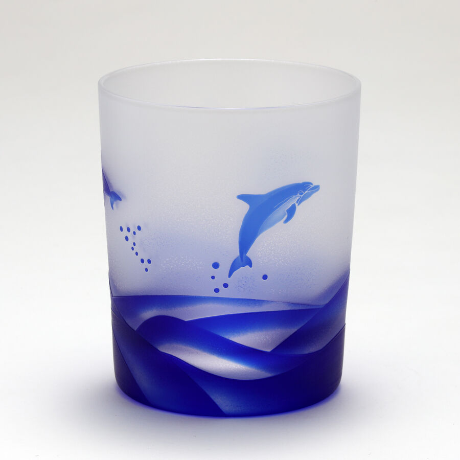 美品　ヴェネツィアガラス　イルカ足つきコンポート i001l-03.jpg