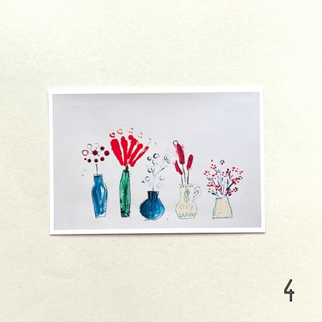 POST CARD with FLOWER