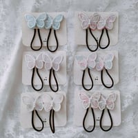 レースちょうちょツインヘアゴム