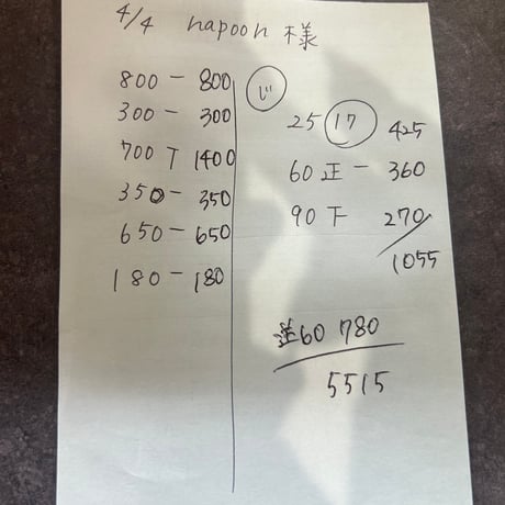 napooh様60