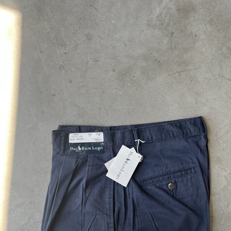 “DEAD STOCK  " Polo by Ralph Lauren "Pleated jean pant MadeInUSA