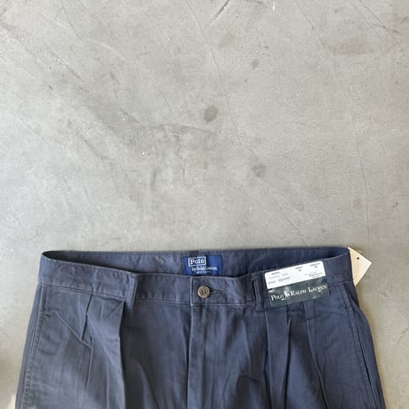 “DEAD STOCK  " Polo by Ralph Lauren "Pleated jean pant MadeInUSA