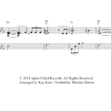 Kaz Kato / I'd Rather Have Jesus - Piano score (pdf file) & mp3 file