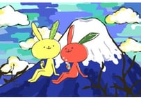 【e-3】お茶うさぎポストカード③