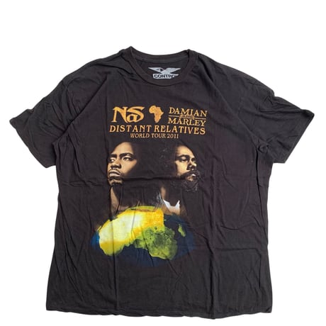 "NAS X DAMIAN MARLEY " S/S TEE BLACK
