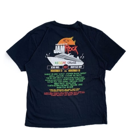 " JAMROCK CRUISE "S/S TEE BLACK