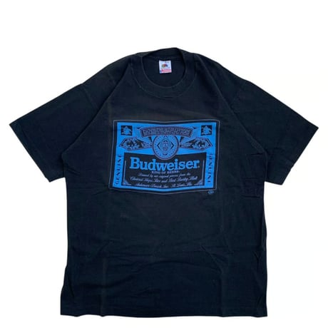 "BUDWEISER" S/S TEE BLACK