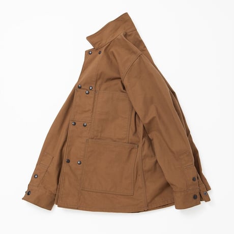 CROSS TOWN JACKET / BROWN COTTON DUCK