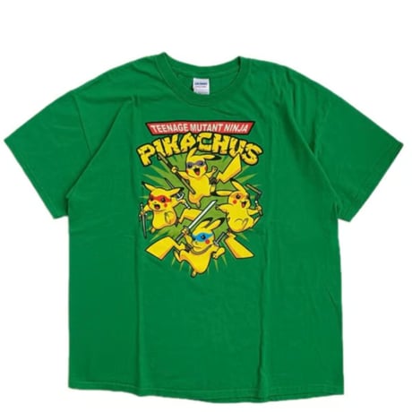 " PIKACHUS " S/S TEE GREEN