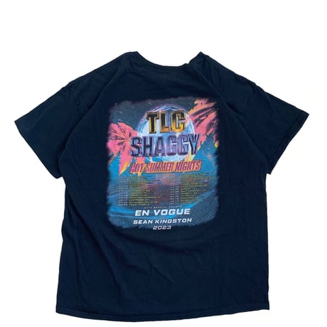 " TLC & SHAGGY 2023 TOUR " S/S TEE BLACK