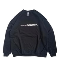" realmad SOUND " 8oz CREW SWEAT BLACK