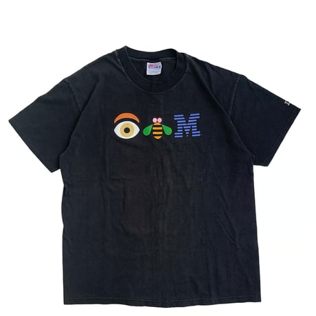 " IBM " S/S TEE BLACK