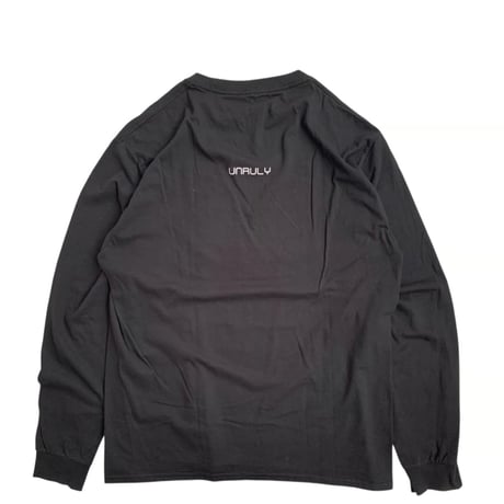 "POPCAAN" L/S TEE BLACK