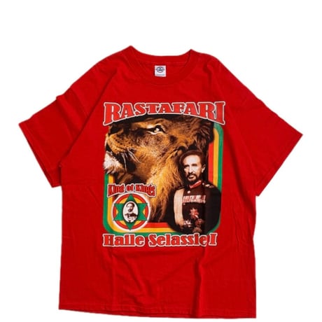 " Haile Selassie " W-SIDE TEE RED