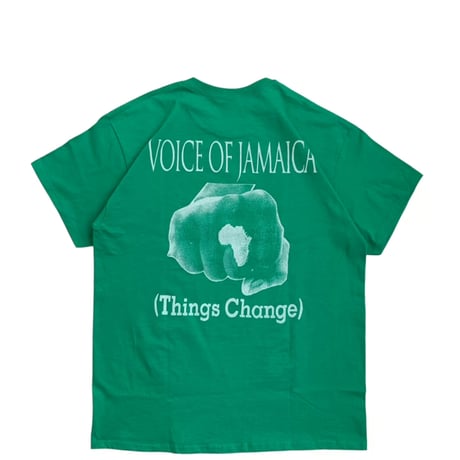 "VOICE OF JAMAICA" S/S TEE GREEN