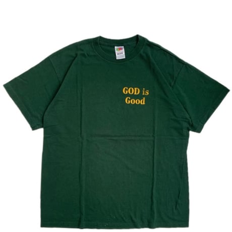 " GOD IS GOOD " S/S TEE GREEN