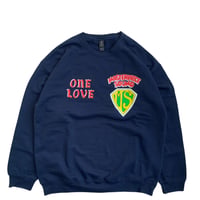 " ONE LOVE " 8oz CREW NAVY