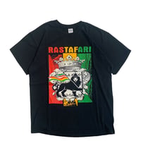 "RASTAFARI" S/S TEE BLACK