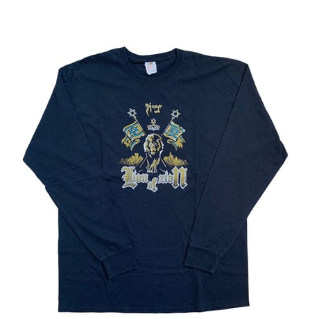 " LION OF ZION " L/S TEE BLACK