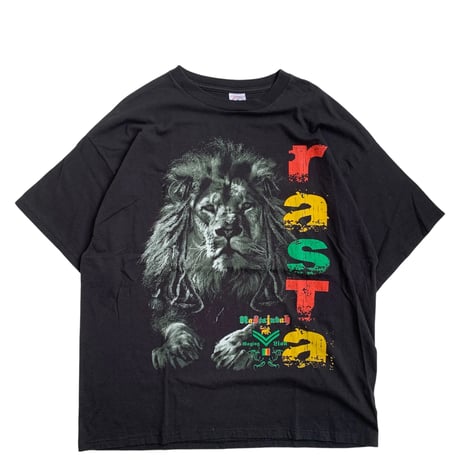 " RASTA ONE LOVE " S/S TEE BLACK