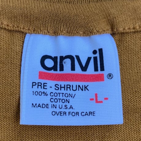 VINTAGE 90'S ANVIL S/S TEE KHAKI