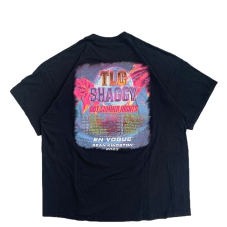 " TLC & SHAGGY 2023 TOUR " S/S TEE BLACK